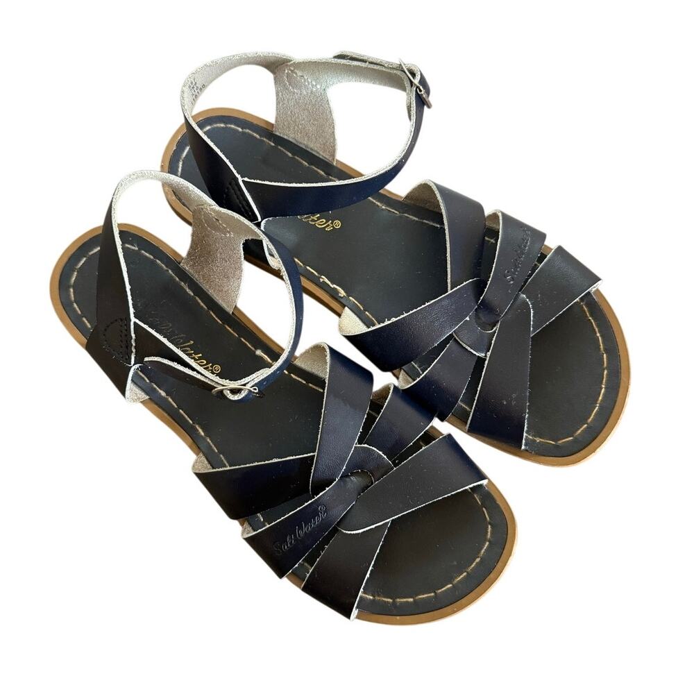Saltwater Sandals Classic Sandals in Navy Blue Hoy Size 7 Womens 9